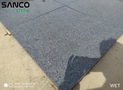 Flamed G654 Impala Black Granite Tiles