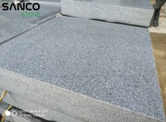 G654 Sesame Black Honed Thick Paving Stone