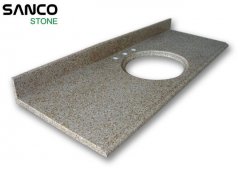 G682 Yellow Granite Countertop For Washroom