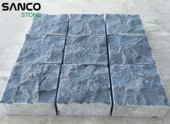 New G684 Black Basalt Split Surface Cubestone