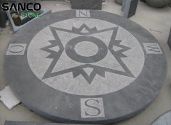 Blue Stone Compass Rose