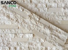 Wholesale Natural Beige marble veneer stacked ledge culture