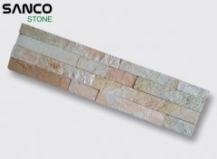 Ordinary Size Of Yellow Quartz Cultural Stone Wall Cladding