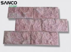 Red Quartz Mushroom Stone For Wall