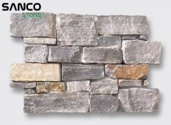 Blue Quartz Raw Face Cement Culture stone For Wall