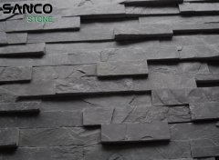 Conventional Black Slate Split Face 600x150 Culture Stone Ti