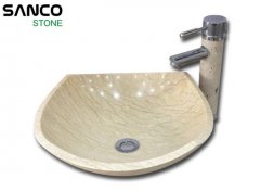 China Natural Beige Mable Stone Water Basin